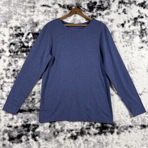Pact T Shirt‎ Womens Extra Large Org Cotton Stretch Crew Neck Long Sleeve Casual